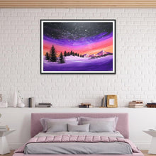 Charger l&#39;image dans la galerie, Paysage - diamant rond complet - 40x30cm
