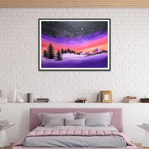 Paysage - diamant rond complet - 40x30cm