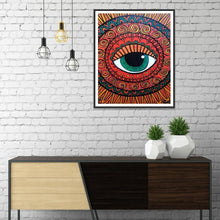 Charger l&#39;image dans la galerie, Oeil - diamant rond complet - 30x40cm
