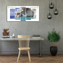 Charger l&#39;image dans la galerie, 5pcs bord de mer - diamant rond complet - 95x45cm
