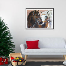 Charger l&#39;image dans la galerie, Cheval - diamant rond complet - 30x40cm
