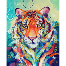 Charger l&#39;image dans la galerie, Tigre - diamant rond complet - 30x40cm
