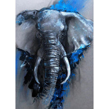 Charger l&#39;image dans la galerie, Éléphant - diamant rond complet - 30x40cm
