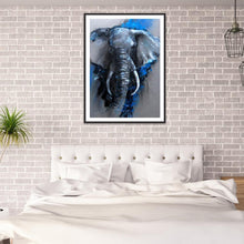 Charger l&#39;image dans la galerie, Éléphant - diamant rond complet - 30x40cm
