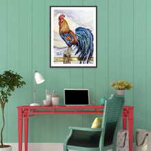 Charger l&#39;image dans la galerie, Coq - diamant rond complet - 30x40cm
