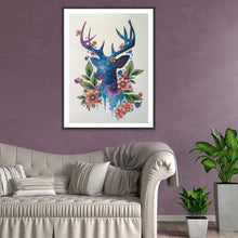 Charger l&#39;image dans la galerie, Élan - diamant rond complet - 30x40cm
