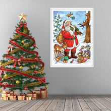Charger l&#39;image dans la galerie, Père Noël - diamant rond complet - 30x40cm
