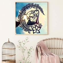 Charger l&#39;image dans la galerie, Fox girl - diamant rond complet - 30x30cm
