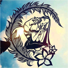 Charger l&#39;image dans la galerie, Fox girl - diamant rond complet - 30x30cm
