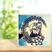 Charger l&#39;image dans la galerie, Fox girl - diamant rond complet - 30x30cm
