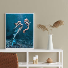 Charger l&#39;image dans la galerie, Hippocampe - diamant rond complet - 30x40cm
