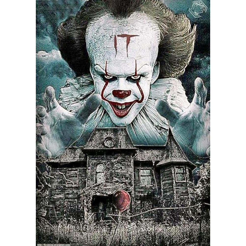 Clown - diamant rond complet - 30x40cm