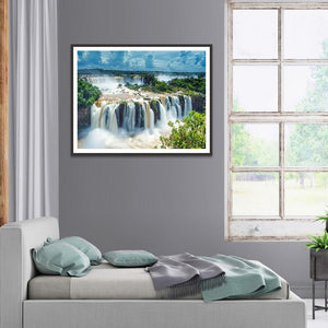 Paysage - diamant rond complet - 30x40cm