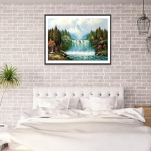 Charger l&#39;image dans la galerie, Paysage - diamant rond complet - 30x40cm
