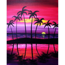 Charger l&#39;image dans la galerie, Arbre de plage - peinture complète de diamant - 30x40cm

