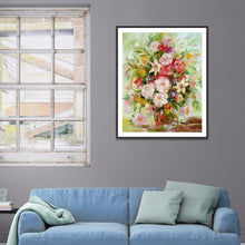 Charger l&#39;image dans la galerie, Fleurs - diamant rond complet - 30x40cm

