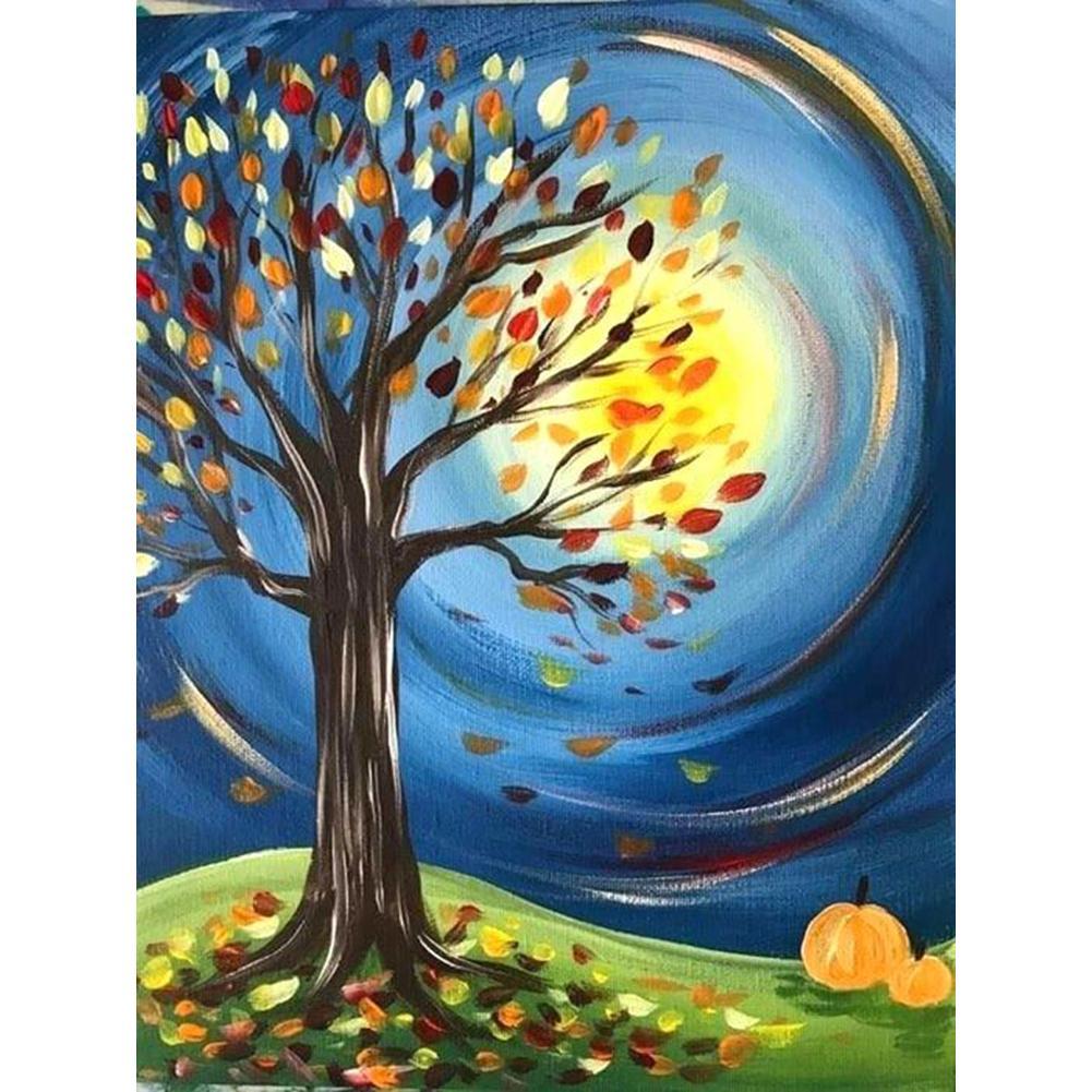 Arbre - diamant rond complet - 30x40cm