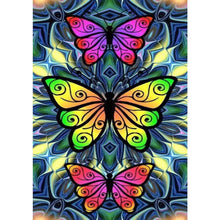 Charger l&#39;image dans la galerie, Papillon - diamant rond complet - 30x40cm
