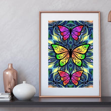 Charger l&#39;image dans la galerie, Papillon - diamant rond complet - 30x40cm

