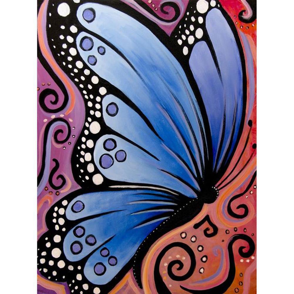 Papillon - diamant rond complet - 30x40cm