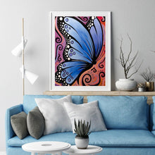 Charger l&#39;image dans la galerie, Papillon - diamant rond complet - 30x40cm
