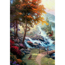 Charger l&#39;image dans la galerie, Paysage - diamant rond complet - 30x40cm
