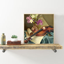 Charger l&#39;image dans la galerie, Violon - diamant rond complet - 30x30cm
