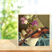 Charger l&#39;image dans la galerie, Violon - diamant rond complet - 30x30cm
