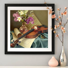 Charger l&#39;image dans la galerie, Violon - diamant rond complet - 30x30cm
