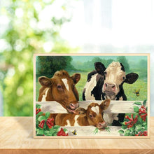 Charger l&#39;image dans la galerie, Vache - diamant rond complet - 30x40cm
