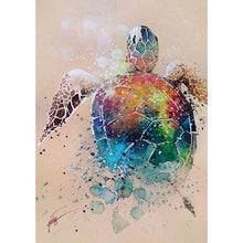 Charger l&#39;image dans la galerie, Tortue - diamant rond complet - 30x40cm
