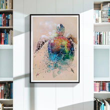 Charger l&#39;image dans la galerie, Tortue - diamant rond complet - 30x40cm
