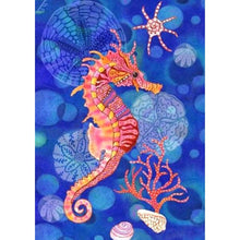 Charger l&#39;image dans la galerie, Hippocampe - diamant rond complet - 30x40cm
