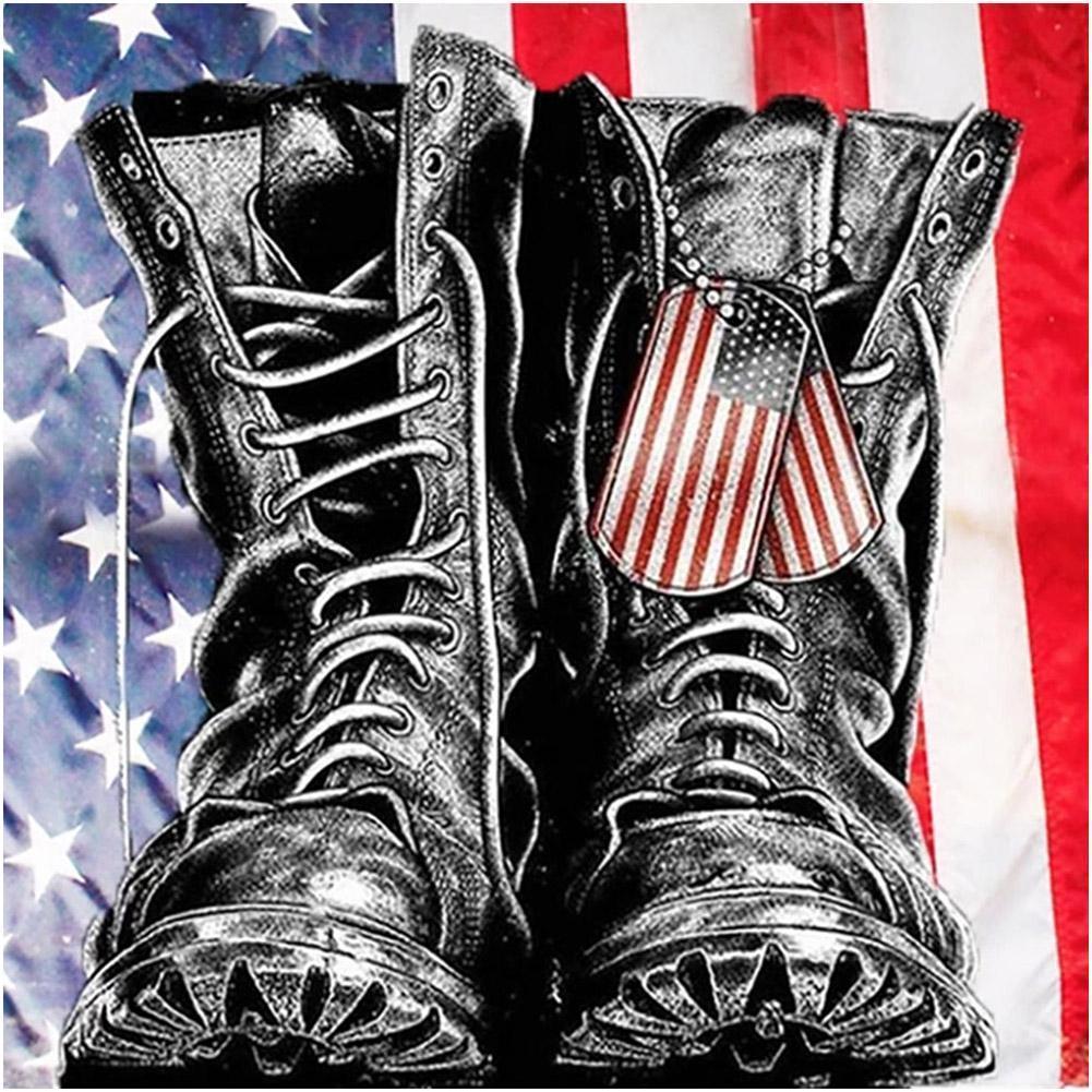 Chaussures - diamant rond complet - 30x30cm