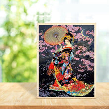 Charger l&#39;image dans la galerie, Geisha - diamant rond complet - 30x40cm
