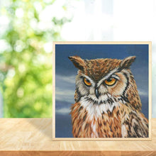 Charger l&#39;image dans la galerie, Glorpart hibou - diamant rond complet - 30x30cm
