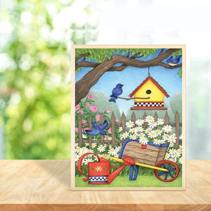 Gloryart nid d’oiseau - diamant rond complet - 30x40cm
