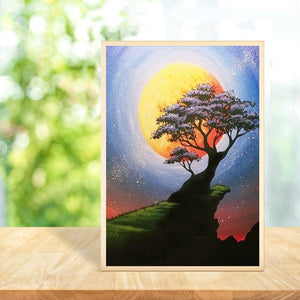 Coucher de soleil Gloryart - diamant rond complet - 30x40cm