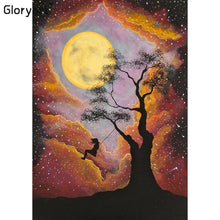 Charger l&#39;image dans la galerie, Coucher de soleil Gloryart - diamant rond complet - 30x40cm
