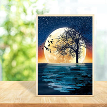 Charger l&#39;image dans la galerie, Gloryart lune - diamant plein rond - 30x40cm
