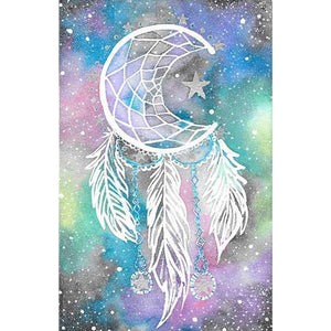Dreamcatcher - diamant rond complet - 30x40cm