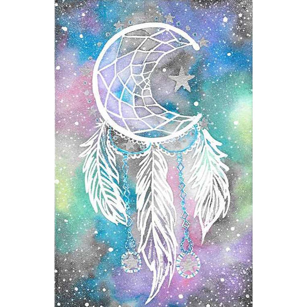 Dreamcatcher - diamant rond complet - 30x40cm