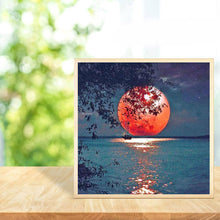 Charger l&#39;image dans la galerie, Lune - diamant plein rond - 30x30cm
