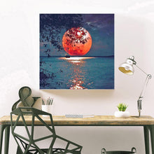 Charger l&#39;image dans la galerie, Lune - diamant plein rond - 30x30cm
