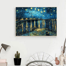 Charger l&#39;image dans la galerie, Ciel étoilé - diamant rond complet - 30x40cm
