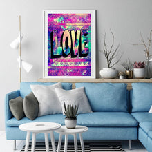 Charger l&#39;image dans la galerie, Mots de ciel étoilé - diamant rond complet - 30x40cm
