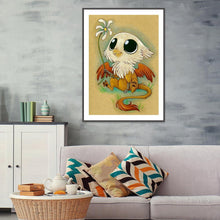 Charger l&#39;image dans la galerie, Petit oiseau - diamant rond complet - 30x40cm
