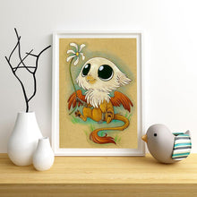 Charger l&#39;image dans la galerie, Petit oiseau - diamant rond complet - 30x40cm
