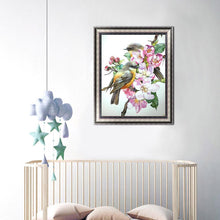 Charger l&#39;image dans la galerie, Oiseau - diamant rond complet - 30x40cm
