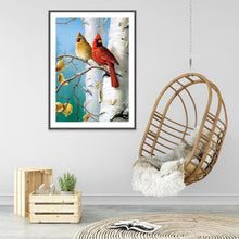 Charger l&#39;image dans la galerie, Oiseau - diamant rond complet - 30x40cm
